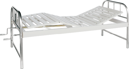 TY-27 Stainless Steel Bed with Iron Spray-coated Double Bed