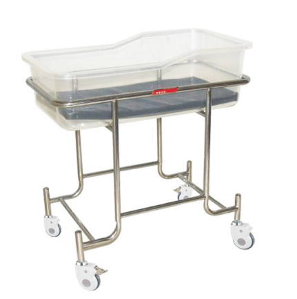 TY-E03-II Stainless Steel Baby Car (with Transparent High-Strength Baby Basin)