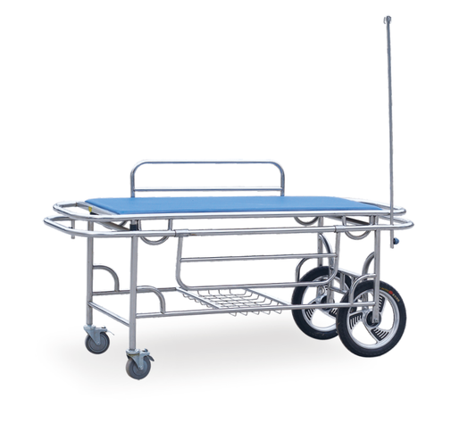 TY-B51 Patient Trolley with Two Large and Two Small Wheels (Equipped with Solid Tires)