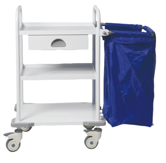 TY-D02 Cold-Rolled Steel Spray-Coated Nursing Trolley