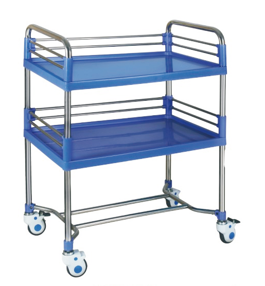 TY-D08-I Stainless Steel Two-Layer Instrument Table