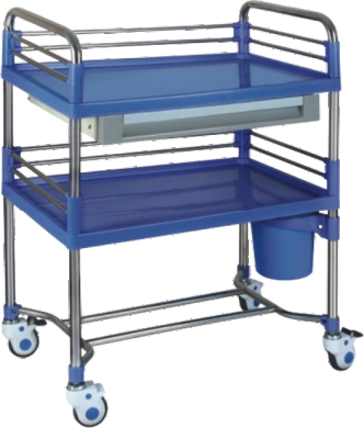 TY-D08-II Stainless Steel Single-Drawer Treatment Trolley