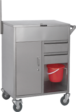 TY-D20 Stainless Steel Double-Layer Emergency Trolley