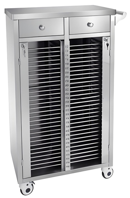 TY-D29 Stainless Steel Medical Record Trolley