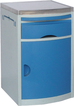 TY-C42  Integral Stamped Stainless Steel Panel ABS Bedside Cabinet