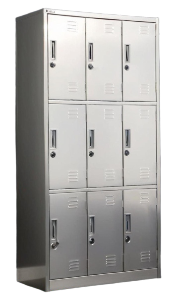 TY-C31 Stainless Steel Nine-door Locker