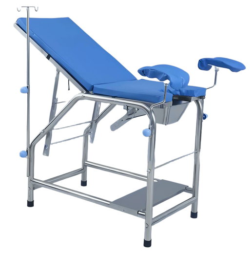 TY-F02 Stainless Steel Side Wall, Two-Fold Gynecology Examination Bed